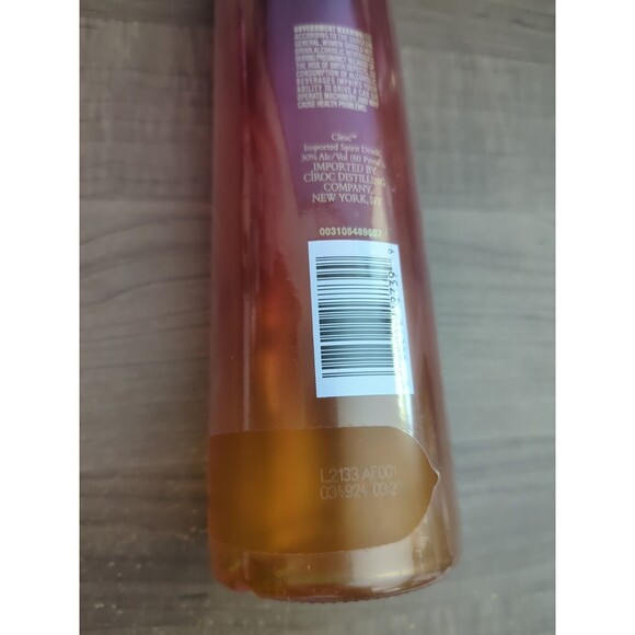 CIROC Passion Vodka RARE Frosted Glass Empty Bottle w/Cap 750ml Limited Edition - Picture 5 of 8